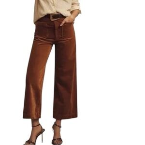 Anthropologie | Maeve • The Colette Corduroy Crop Wide-Leg Pants by Maeve